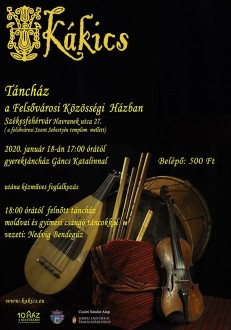 Családi farsangi táncház lesz a Kákics együttessel szombaton